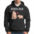 Funny Hippo Dad Fathers Day Kids Animals Family Hippopotame Hoodie