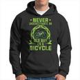 Funny Never Underestimate Old Guy On Bicycle Cycling Cycling Funny Gifts Hoodie