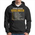 Funny Senior Citizens Texting Code Fathers Day For Grandpa Hoodie