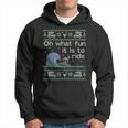 Ugly Sweater Christmas Surfing Surfer Surf Board Hoodie