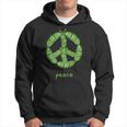Green Peas In A Pod Peace Symbol Hoodie