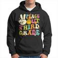 Groovy Peace Out 3Rd Grade Retro Last Day Of School Hoodie