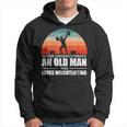 Gym Never Underestimate An Old Man Who Loves Weightlifting Gift For Mens Hoodie