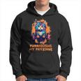 Gym Workout Or Fitness Gift Funny Cat In A Gym Hoodie