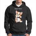 Hang In There Corgi Humor Cute Dog Puppy Meme Lovers Of Dogs Hoodie
