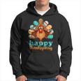 Happy Thanksgiving Turkey Day Leopard Holiday Hoodie