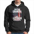 I Am A Dad Grandpa And A Veteran Nothing Scares Me Usa Gift Hoodie