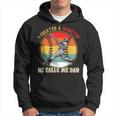 I Created A Monster He Call Me Dad Baseball Fathers Day Hoodie