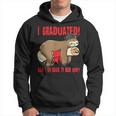 I Graduated Can I Go Back To Bed Now Funny Red Hoodie