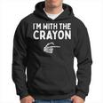 I'm With The Crayon Halloween Costume Matching Couples Hoodie