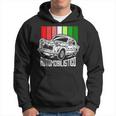 Italian Automotive With Italy Flag Colors Auto Classic Cars Hoodie