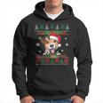 Jack Russell Terrier Christmas Santa Ugly Sweater Dog Lover Hoodie