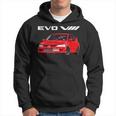 Jdm Car Evo Viii Red Hoodie