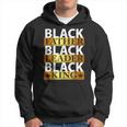 Junenth Fathers Day Black Father Black King American Hoodie