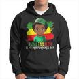 Junenth Is My Independence Day Brown Skin King Boys Kids Hoodie