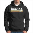 Lansing Michigan Retro Style City Vintage Pride 70S 80S Home Hoodie