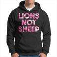 Lions Not Sheep Pink Camo Camouflage Hoodie