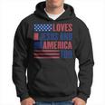 Loves Jesus And America Too American Flag Comfort Colors Shirt Independence Day Gift Red White And Blue Shirt God Bless America Hoodie