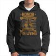 Mens Honor The Fallen Thank The Living Veterans Day Military 296 Hoodie