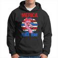 Merica Flock Yeah 4Th July Funny Patriotic Flamingo 1 Hoodie