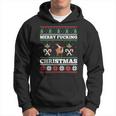 Merry Fucking Christmas Adult Humor Offensive Ugly Sweater Hoodie