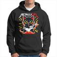 Metallicat Funny Cat Rock 90S Meow For Music Band Of Friend 90S Vintage Designs Funny Gifts Hoodie