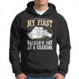 My First Fathers Day As A Grandpa Grandfather Fathers Day Hoodie