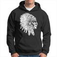 Native American Feather Headdress America Indian Chief Hoodie