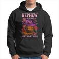 Nephew Of The Birthday Girl Pink Boots Cowgirl Matching Hoodie