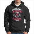 Never Underestimate A Woman With A Fishing Rod Funny Fishing Fishing Rod Funny Gifts Hoodie