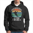 Never Underestimate An Old Man On Skis Funny Skier Gift Gift For Mens Hoodie