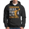 Never Underestimate An Old Man With A Basketball Player Gift For Mens Hoodie