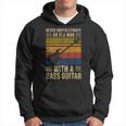 Never Underestimate An Old Men With A Bass Guitar Gift For Mens Guitar Funny Gifts Hoodie