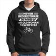 Never Underestimate An Old Woman On A Bicycle Hoodie