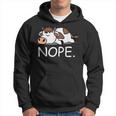 Nope Funny Lazy Cow Nope Not Today Hoodie