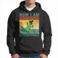 Now I Am Unstoppable T-Rex Funny Dinosaur Retro Vintage Hoodie