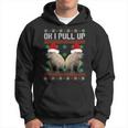 Ok I Pull Up Capybara Ugly Christmas Sweater Meme Hoodie