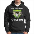 On Par For 70 Years Cool 70Th Birthday Golfing Golfer Men Hoodie