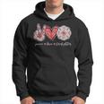 Peace Love Firefighter Cute Firefighter Gifts Hoodie
