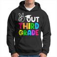 Peace Out 3Rd Grade Happy Last Day Of School Students Hoodie