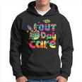 Peace Sign Out Daycare Tie Dye Leopard Student Graduation Hoodie