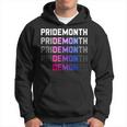 Pridemonth Demon Vintage Human Right Bisexual Hoodie