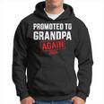 Promoted To Grandpa 2024 Again For New Baby Grandfather Hoodie