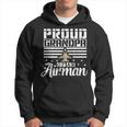 Proud Grandpa Of An Airman Grandfather Father Uncle Gift Gift For Mens Hoodie