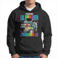 Proud Lil Brother Of A 2023 Graduate Monster Truck Dinosaur Hoodie