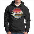 Retro Accoville Home State Cool 70S Style Sunset Hoodie