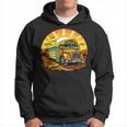 Retro Yellow School Bus Cool Professional Driver Student Hoodie