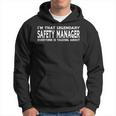Safety Manager Job Title Employee Funny Safety Manager Hoodie