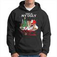 Santa Riding Basset Hound This Is My Ugly Christmas Sweater Hoodie