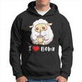 Sheep I Love Boba Bubble Milk Tea Funny Gift CuteGifts For Sheep Lovers Funny Gifts Hoodie